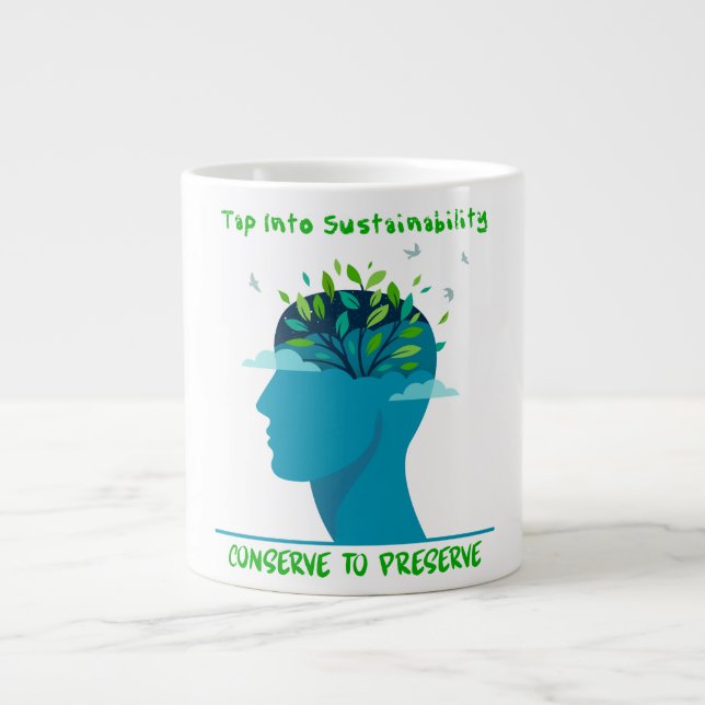 Caneca De Café Grande Custom design Mug for Sustainability Professional (Frente)