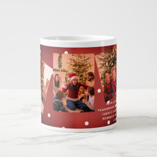 Caneca De Café Grande Custom Family Picture Gift for Christmas and Winte