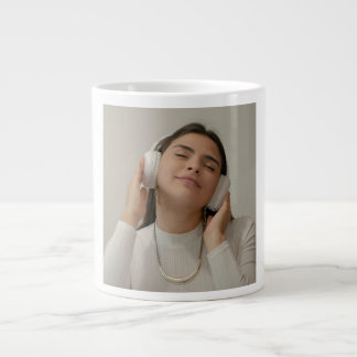 Caneca De Café Grande Custom Full Photo Modern
