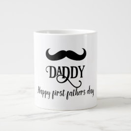 Caneca De Café Grande custom Happy first father's day