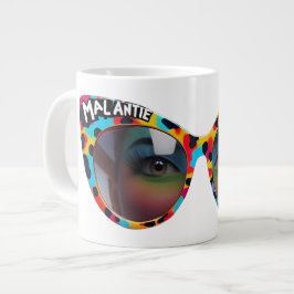 Caneca De Café Grande Custom MAL ANTIE / Crazy Aunt Afrikaanse Humor