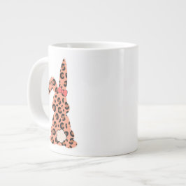 Caneca De Café Grande Custon Rabbit Pints Leopard