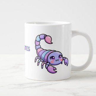 Caneca De Café Grande Cute Chibi Escorpião Zodíaco