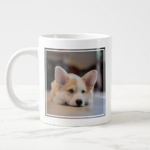 Caneca De Café Grande Cutest Baby Animals   Sleepy Corgi Puppy