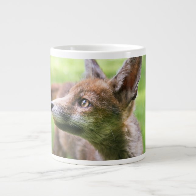 Caneca De Café Grande Cutest Baby Animals | Urban Fox (Frente)