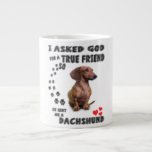 Caneca De Café Grande Dachshund Miniature Gift, Sausage Dog, Weenie Wog,