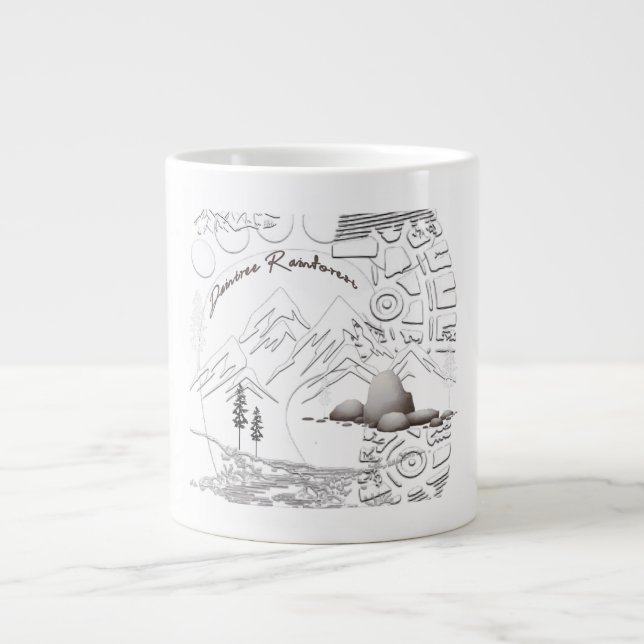 Caneca De Café Grande Daintree RainForest (Frente)