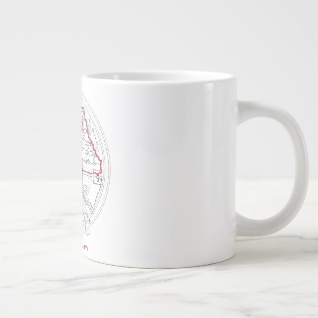 Caneca De Café Grande Daintree RainForest (Direita)