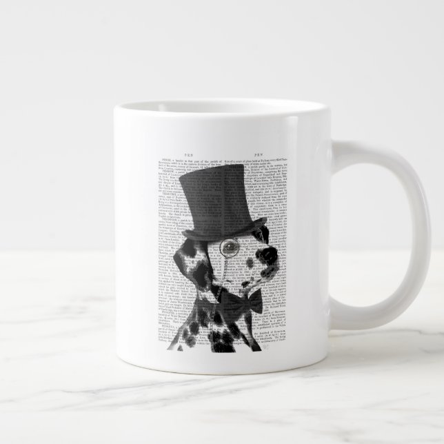 Caneca De Café Grande Dalmácia, Formal Hound e Chapéu (Direita)