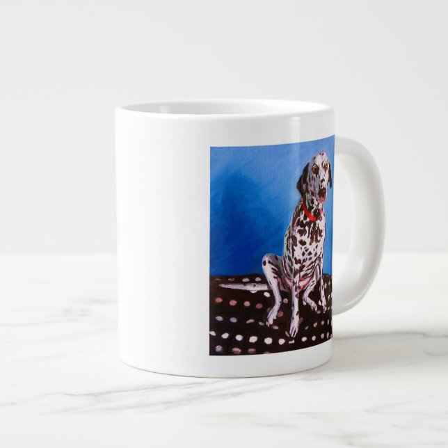 Caneca De Café Grande Dalmácia na almofada mestra 2011 (Frente Esquerda)