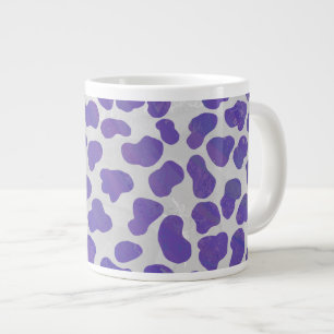 Caneca De Café Grande Dalmaciano Roxo e Impressão branco