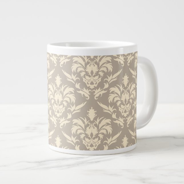 Caneca De Café Grande Damask 2 (Frente Esquerda)