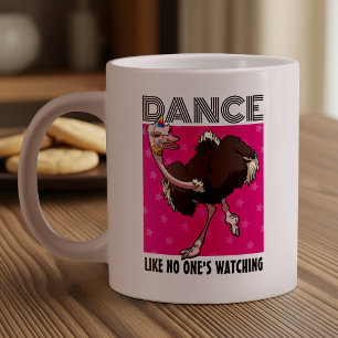 Caneca De Café Grande Dança Como se ninguém estivesse assistindo um magn