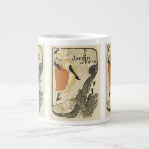 Caneca De Café Grande Dançarina Art Nouveau Jane Avril por Toulouse Laut