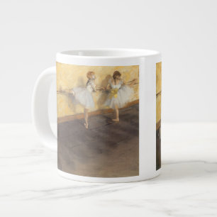 Caneca De Café Grande Dançarinas no Balcão de Edgar Degas, Balé Vintage