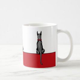 Caneca De Café Grande Danço Sentado Preto