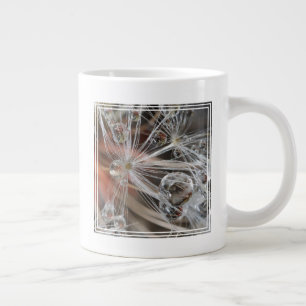 Caneca De Café Grande Dandelion Abstrato