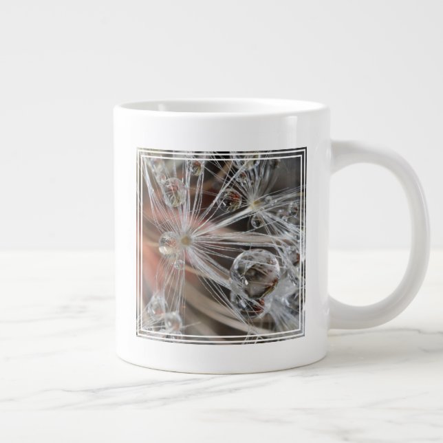 Caneca De Café Grande Dandelion Abstrato (Direita)