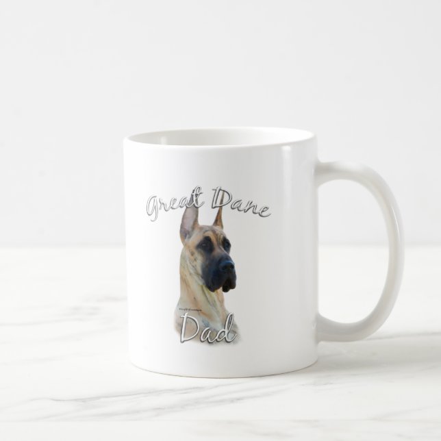 Caneca De Café Grande Dane (brindle) Mãe 2 (Direita)