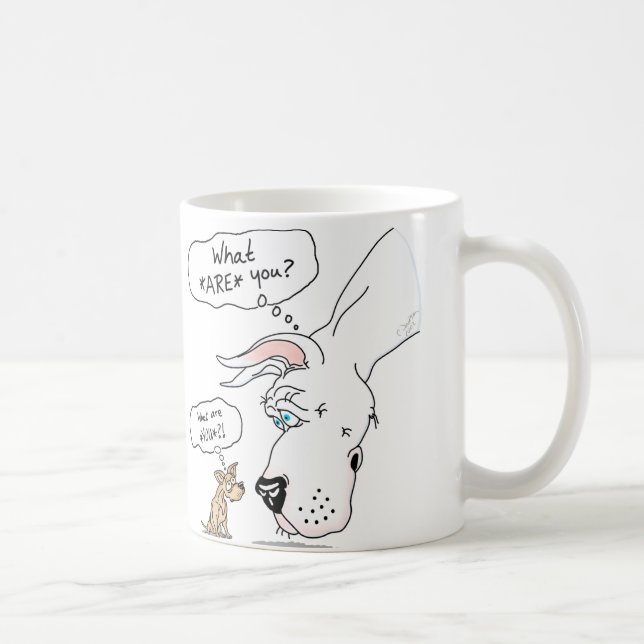 Caneca De Café Grande Dane e Chihuahua White (Direita)