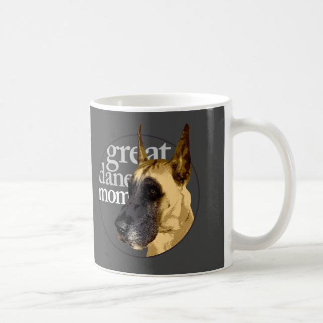 Caneca De Café Grande Dane Mãe (Direita)