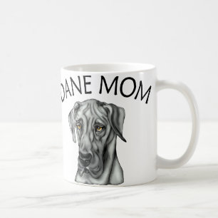 Caneca De Café Grande Dane Mãe Negra