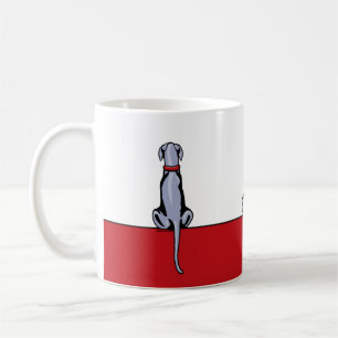 Caneca De Café Grande Dane Sit Blue UC Coffee Mug
