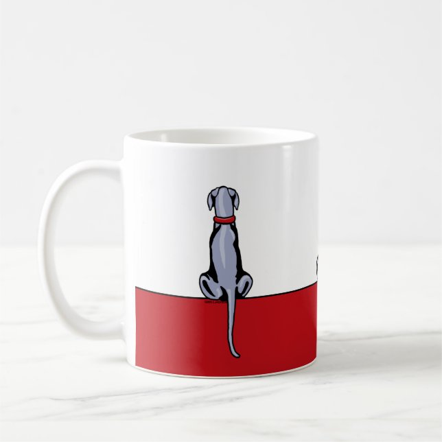 Caneca De Café Grande Dane Sit Blue UC Coffee Mug (Esquerda)