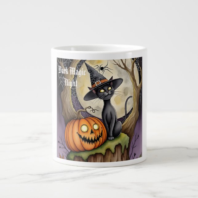 Caneca De Café Grande Dark Magic Night Specialty Mug (Frente)