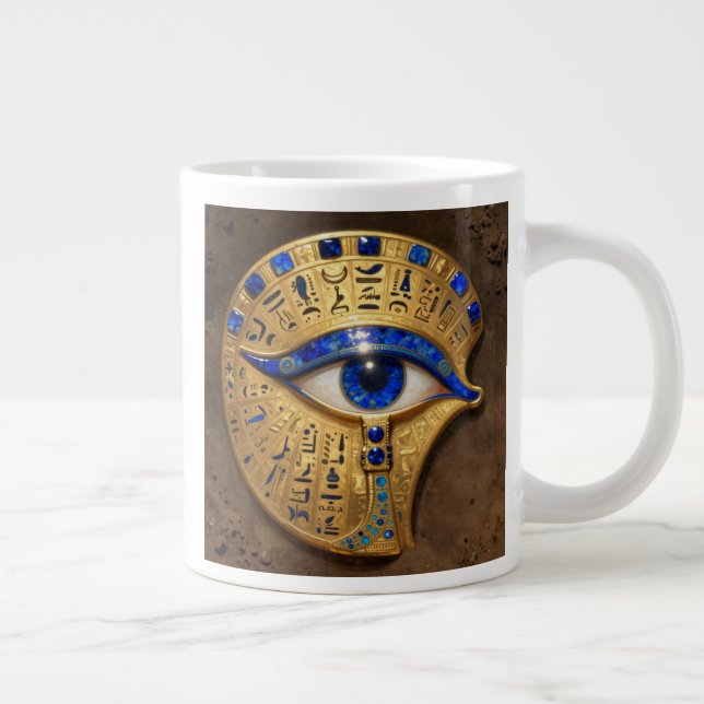 Caneca De Café Grande Das Ägyptische Auge´7 (Direita)