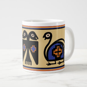 Caneca de café grande de 20 Oz de aves tribais inc