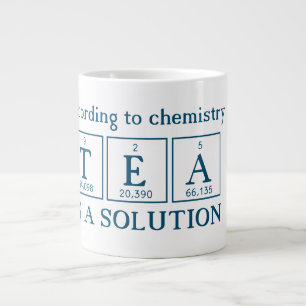 Caneca De Café Grande De acordo com a Química, a TEA é uma solução