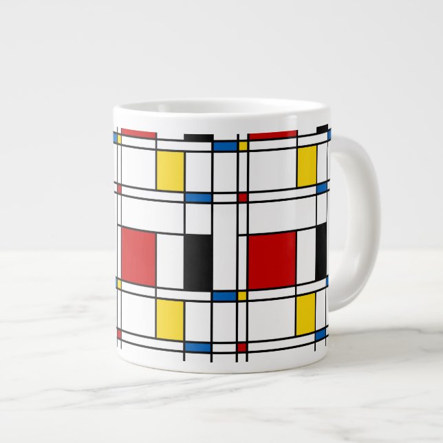 Caneca De Café Grande De Stijl (Frente Esquerda)