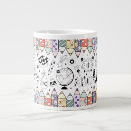 Caneca De Café Grande De Volta às Aulas