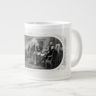 Caneca De Café Grande Declaração de Independência: Projeto de Lei de $2,