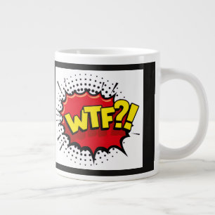 Caneca De Café Grande Declaração sarcástica e engraçada sobre a realidad