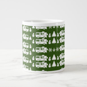 Caneca De Café Grande Decoração de Natal do Motorhome da RV