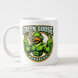 Caneca De Café Grande Dedos de Ganso Verde Nurnberg