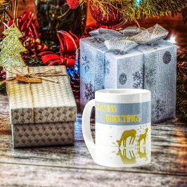 Caneca De Café Grande Deer Refletion-Star