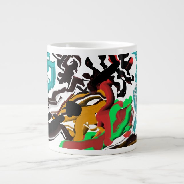 Caneca De Café Grande Deer Winter (Frente)