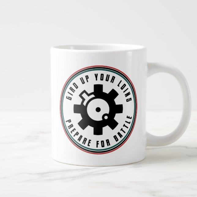 Caneca De Café Grande Defesa Gird Up | Bolt (Direita)