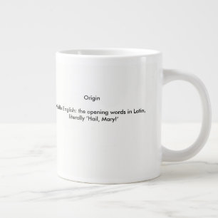 Caneca De Café Grande Definição de Ave Maria