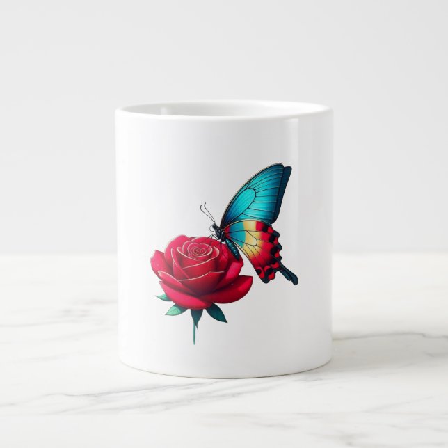 Caneca De Café Grande Degustação de flores (Frente)