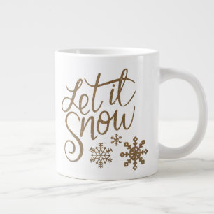 Caneca De Café Grande Deixe-o nevar