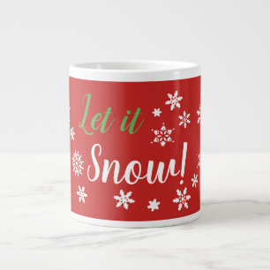 Caneca De Café Grande Deixe-o nevar!