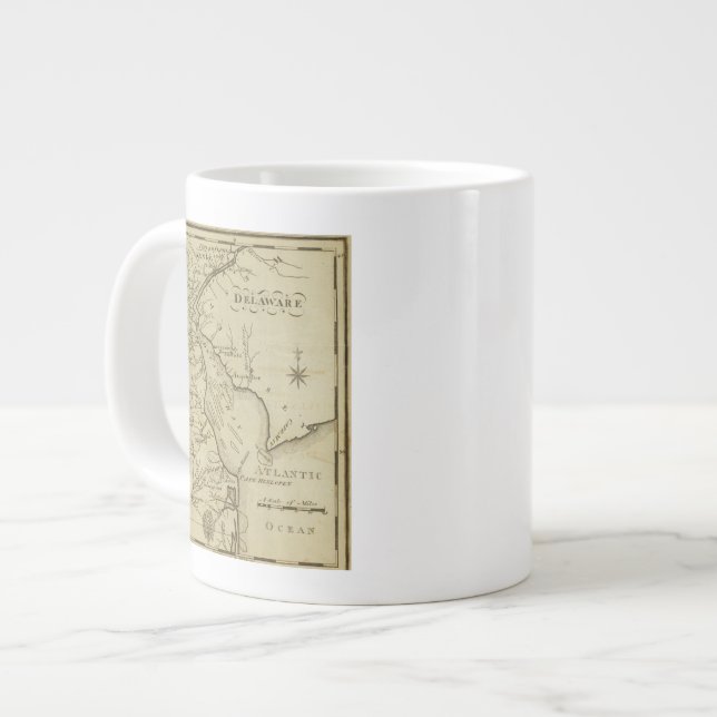 Caneca De Café Grande Delaware (Frente Esquerda)