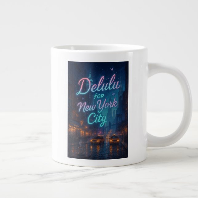 Caneca De Café Grande Delulu para Nova Iorque (Direita)