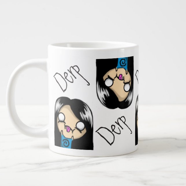 Caneca De Café Grande Derp Mug - Jumbo #Teamb3ar (Esquerda)