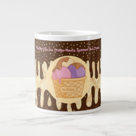 Caneca De Café Grande Derretendo Como Sorvete Encontra o Verão 