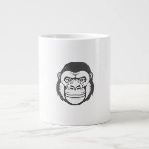 Caneca De Café Grande Desenho de desenhos animados de gorila